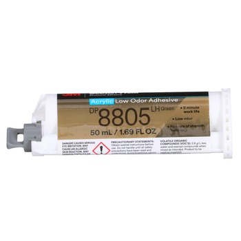 3M 8825NS 7100024194 Green Two-Part Acrylic Adhesive - 50 ml - 81236