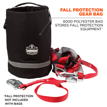 Ergodyne Arsenal GB5130 Fall Protection Equipment Bag 13130, Polyester/PVC, Black
