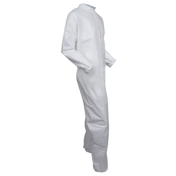 Ansell KleenGuard Chemical-Resistant Coveralls A30 46003 - Size Large - White