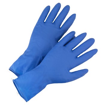 Picture of West Chester Posishield 2550 Blue Large Latex Disposable Cleanroom Gloves (Main product image)