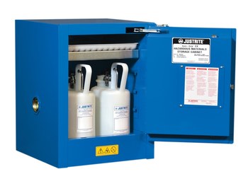 Justrite Sure-Grip EX Hazardous Material Storage Cabinet 8604281, 4 gal, Royal Blue - 16487