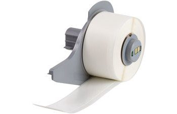 Brady M71C-1000-498 Printer Label Roll - 1 in x 30 ft - Vinyl - White -  B-498 - 80147