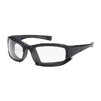 Picture of Bouton Optical Cefiro 250-CE-10090 Clear Black Universal Polycarbonate Standard Safety Glasses (Main product image)