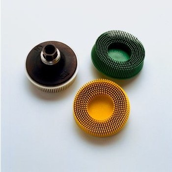 3M Roloc 982RS Abrasive Brush Set - Coarse, Medium, Fine, Very Fine, Super Fine Grade(s) Included - Quick Change Attachment - 18694