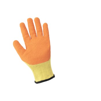 Global Glove Vise Gripster C.I.A. CIA600KV Yellow Large Cut-Resistant Gloves - ANSI A6 Cut Resistance - Rubber Palm & Fingers Coating - CIA600KV-9(L)