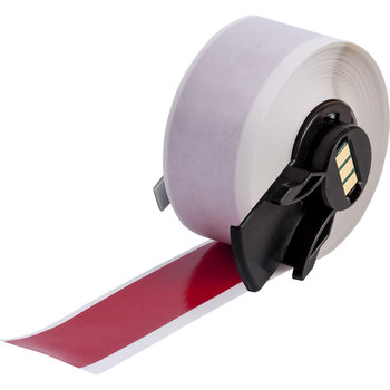 Picture of Brady Red Vinyl Thermal Transfer PTL-42-439-RD Continuous Thermal Transfer Printer Label Roll (Main product image)