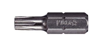 Vega Tools 15 TORXplus Tamper Insert Driver Bit 125IPR15 - 1/4 in-Hex Shank - S2 Modified Steel - 1 in Length - Gunmetal Grey Finish - 01071