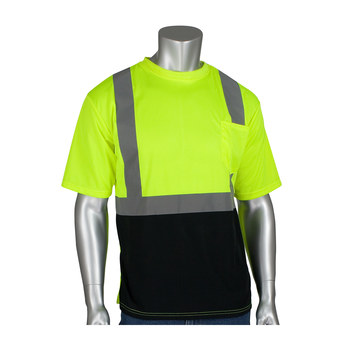 PIP High-Visibility Shirt Type R 312-1250B-LY/4X - Lime Yellow/Black - 17018