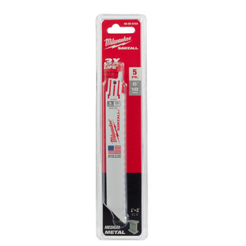 Milwaukee SAWZALL Reciprocating Saw Blade 48-00-5184 - 18 TPI - 0.75 in Width x 0.035 in Thick - Bi-Metal