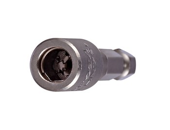 Vega Tools 1/4 in C-Ring Bit Holder 365NH1CA - 7/16 in-Hex Shank - S2 Steel & Stainless Steel - 2 1/2 in Length - Zinc Phosphate Finish - 00503