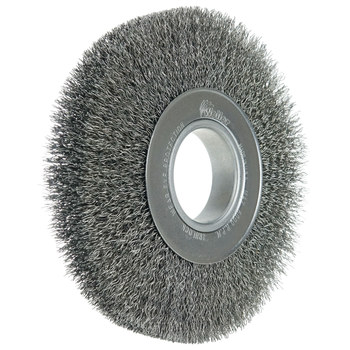 Weiler 03100 Wheel Brush - 7 in Dia - Crimped Steel Bristle