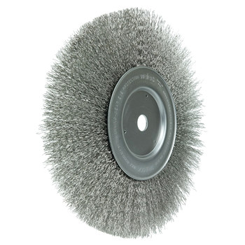 Weiler 01898 Wheel Brush - 10 in Dia - Crimped Stainless Steel Bristle