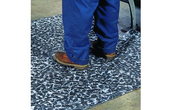 Brady Battlemat Gray 28 gal Absorbent Pad 107678 - 15 in Width - 19 in Length - 662706-22002