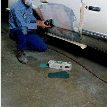 3M Green Corps 751U Sand Paper Sheet 02641 - 4 1/2 in x 30 in - Ceramic Aluminum Oxide - 36 - Very Coarse