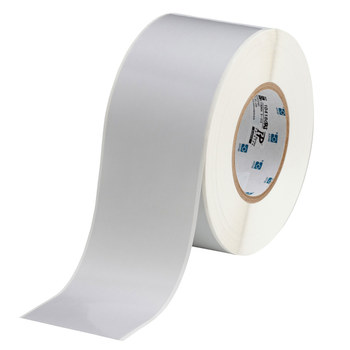 Picture of Brady Silver Polyester Thermal Transfer THT-21-413 Continuous Thermal Transfer Printer Label Roll (Main product image)