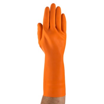 ansell orange gloves