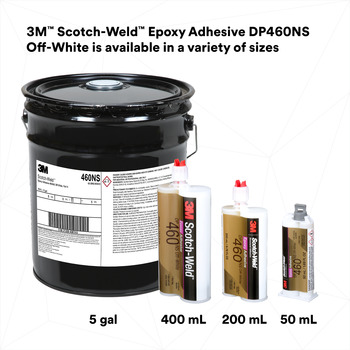 3M Scotch-Weld 7100076677 Off-white Two-Part Epoxy Adhesive - Base & Accelerator (B/A) - 400 ml Dual Cartridge - 43672