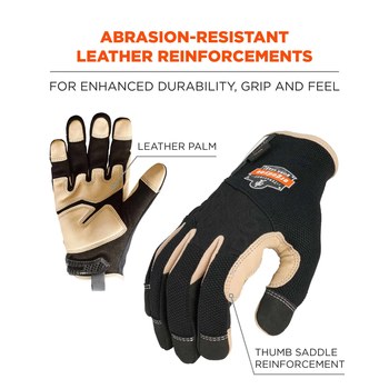 Ergodyne Proflex 710LTR Black Large Cut-Resistant Gloves - 17144