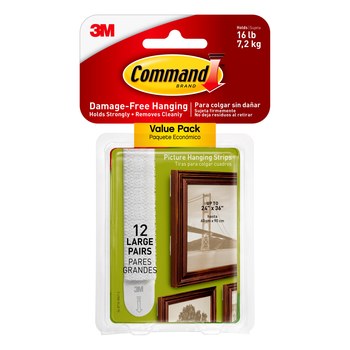 3M Command 7100199050 Hanging Strips, 17206-12ES