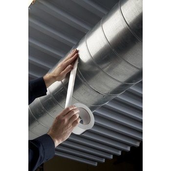 3M 3381 Silver Aluminum Tape - 48 mm Width x 45 m Length - 2.7 mil Total Thickness - 63939