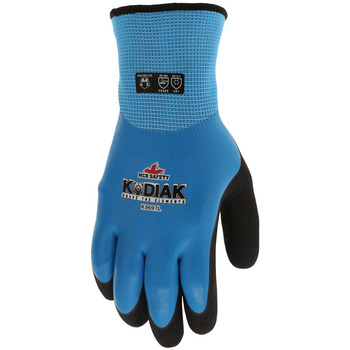 MCR Safety Kodiak Blue/Black 2XL Work Gloves - A4 Cut Resistance - Latex Palm Coating - K9697XXL