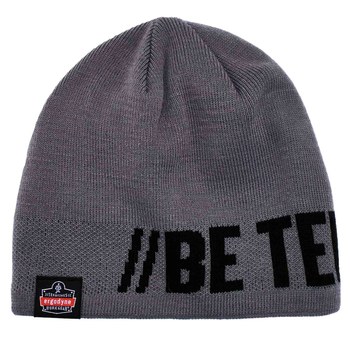 Ergodyne N-Ferno 6819BT Gray Universal Acrylic Cold Weather Knit Cap - 720476-16809