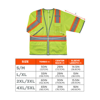 Ergodyne GloWear High-Visibility Vest 8346Z 24165 - Size Large/XL - Lime