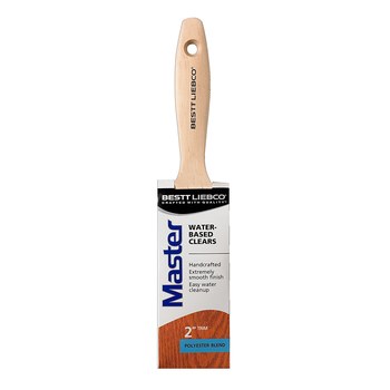 Bestt Liebco Master Water Based Clears Brush, Flat, Polyester Material & 2 in Width - 75653