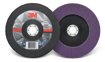 3M 769F Type 27 Flap Disc 05909 - Ceramic Precision-Shaped Grain - 7 in - 40+ - Coarse