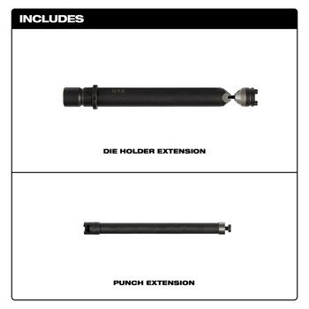 Milwaukee M12 FUEL Die Holder Extension 49-72-0152 - Metal