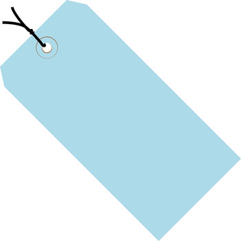 Picture of Shipping Supply Light Blue 13 Point Cardstock 13445 Colored Tags (Main product image)