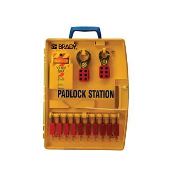 Picture of Brady Yellow Polypropylene Padlock Station (Main product image)