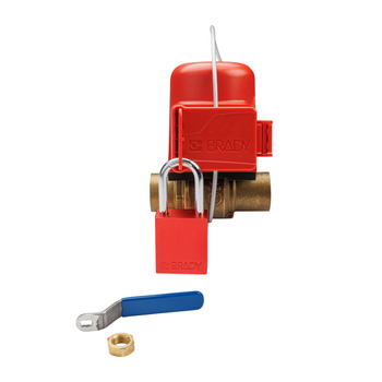 Brady Black, Red, Clear Nylon No Handle Lockout - 888434-66732