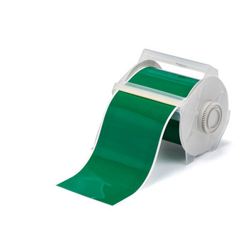 Picture of Brady Green Indoor / Outdoor Vinyl Thermal Transfer 113123 Continuous Thermal Transfer Printer Label Roll (Main product image)
