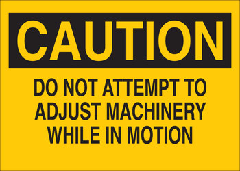 Picture of Brady B-120 Fiberglass Reinforced Polyester Rectangle Yellow English Equipment Safety Sign part number 69090 (Main product image)