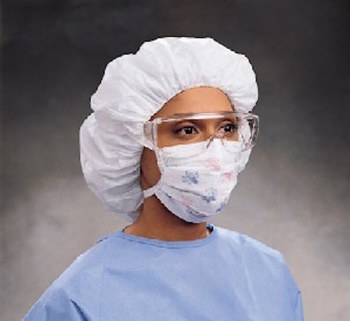 Picture of Kimberly-Clark Blue/Pink Pleated Surgical Mask (Main product image)