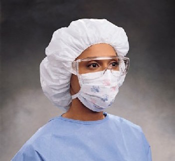 Picture of Kimberly-Clark Blue/Pink Pleated Surgical Mask (Main product image)