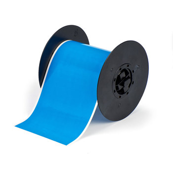 Picture of Brady Light Blue Indoor / Outdoor Polyester Thermal Transfer B30C-4000-569-LB Continuous Thermal Transfer Printer Label Roll (Main product image)