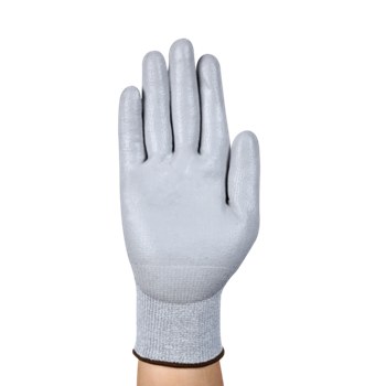 Grey Pu Coating Anti Cut Gloves