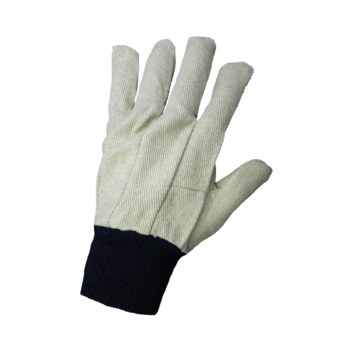 Global Glove C120 White Large Canvas/Cotton Work Gloves - Wing Thumb - C120/LG