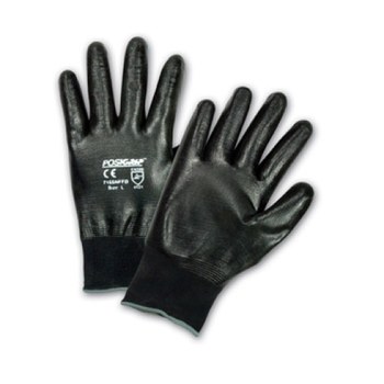 Picture of West Chester PosiGrip 715SNFFB Black Small Nylon Full Fingered Work Gloves (Main product image)