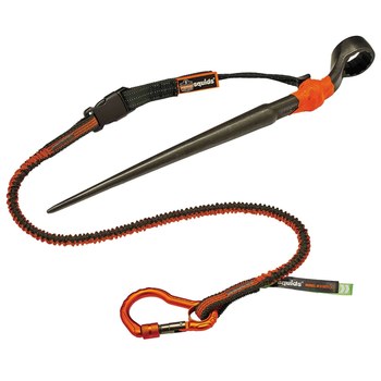 Ergodyne Squids 3102F(x) Lanyard 19864, 38 in to 54 in, Gray/Orange
