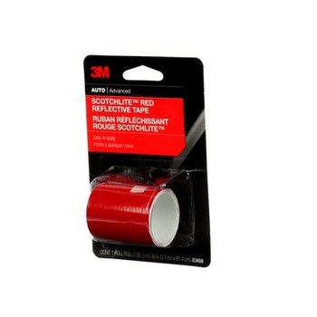 3M Scotchlite 03459 Red Reflective Automotive Tape - 2 in Width x 36 in Length
