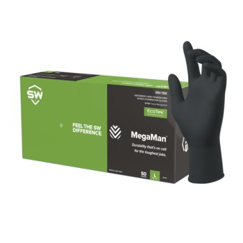 rero Super Nitrile Gloves Mサイズ 3000枚 Hospeco Brands GNPR-LG-1M - Blue Nitrile Gloves, Food Safe