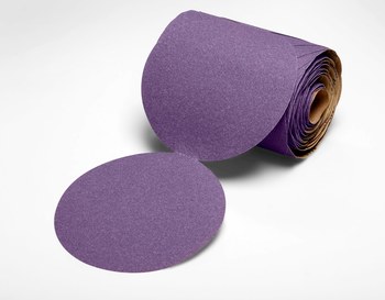 3M Cubitron II Stikit 775L 86810 PSA Disc Roll, 5 in, 80 Medium Ceramic Precision Shaped Grain