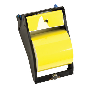 Picture of Brady Black on Yellow Vinyl Thermal Transfer 142746 Continuous Thermal Transfer Printer Label Cartridge (Main product image)