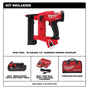 Milwaukee cordless store crown stapler