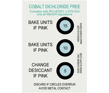 Cobalt Dichloride Free Humidity Indicator Cards