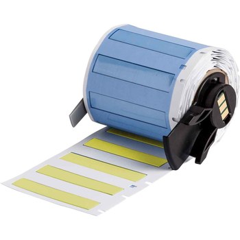 Picture of Brady PermaSleeve Yellow Polyolefin Thermal Transfer M6-187-175-342-YL Heat Shrink Wire & Cable Labels (Main product image)