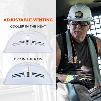 Ergodyne Skullerz Hard Hat 8972LED 60156 - White